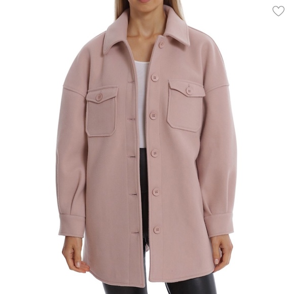 AVEC LES FILLES  Oversized Shaket / Jacket - Blush Color - Picture 1 of 11